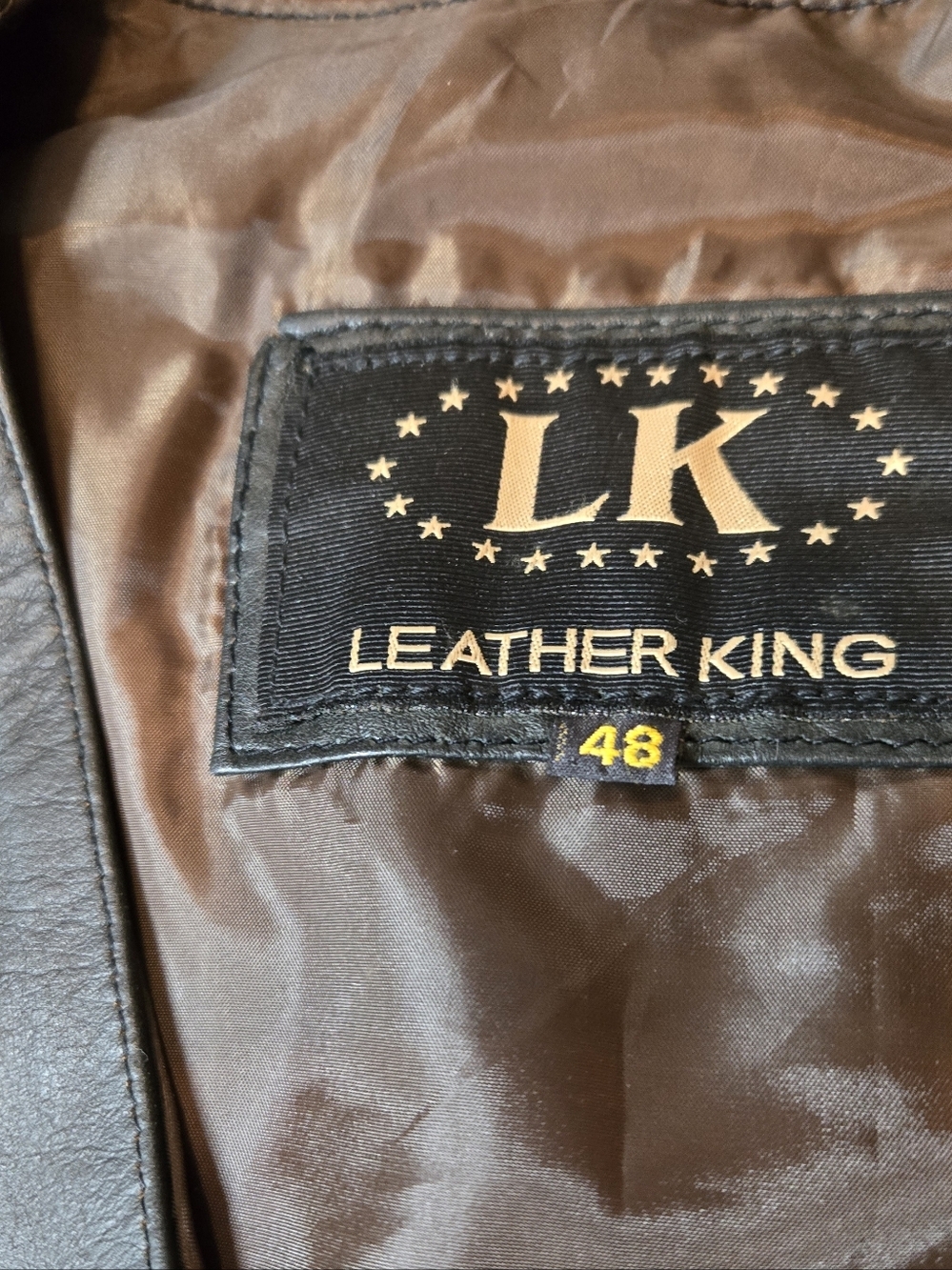 2005 Sturgis Leather King Collab Leather Vest Brown Size 48 Motorcyle Ride - Picture 3 of 10